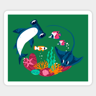 World Ocean day illustration Magnet